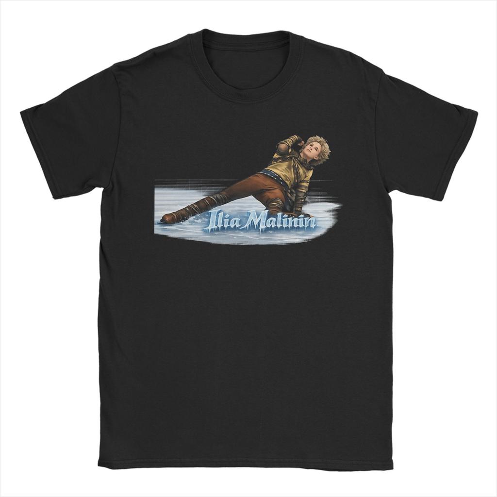 Ilia Malinin Quad Jump Legend Vintage TShirt Summer Fashion T Shirts Unisex Cotton ONeck Oversized Top Tees Short Sleeves Tshirt