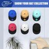 Set of 10pcs Adhesive Hat Hooks Baseball Cap Hanger Stylish Hat Storage Solution