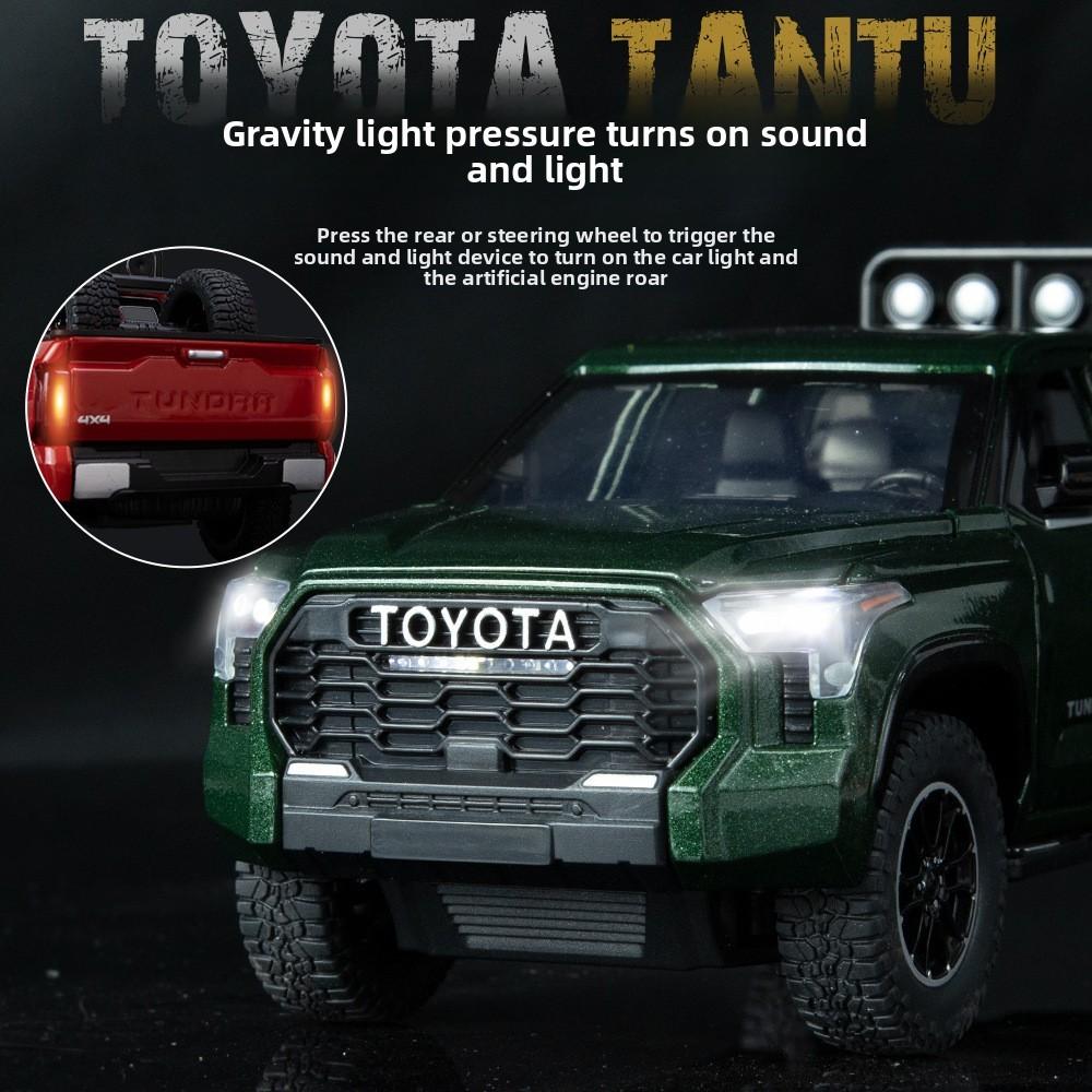 Offroad Toyota Toy Vehicle 124 Alloy Model Inertia Control Children Gift Play