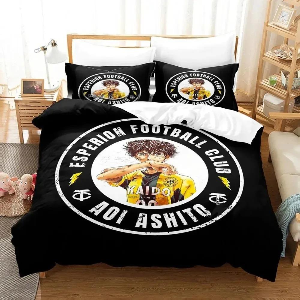 Anime Ashito Aoi Ao Ashi AOASHI Bedding Set Duvet Cover King Queen Size Boys Adult Comforter Pillowcase