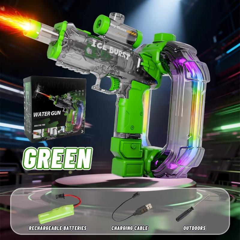 

Kids Electric Water Gun Plaything With Vivid Lights Sound Effects Automatic Ring Water Squirt Gun For Kids Summer Outdoor Toys