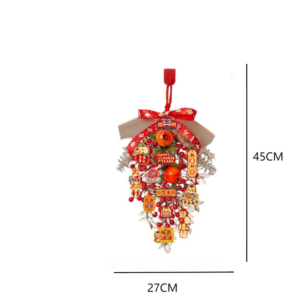 Door Hanging Decoration for Chinese New Year 2026 Horse Year Featuring Classic Cloth and Plastic Materials with Symbolic Motifs