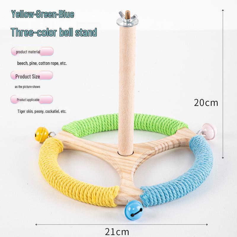 Parrot Toy Rotating Windmill Stand for Budgies & Lovebirds