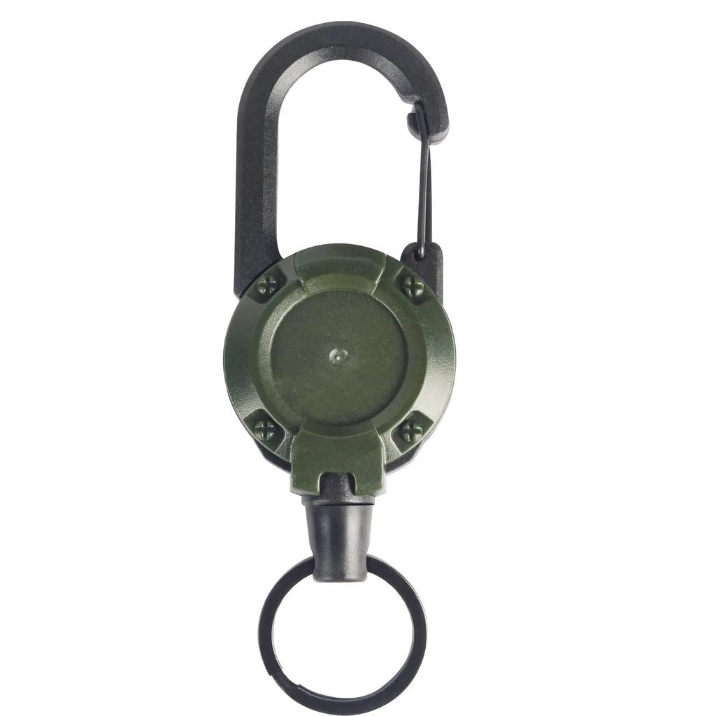 Automatic Retractable Wire Rope Luya Anti-theft Tactical Keychain Telescopic Belt Keyring Outdoor Carabiner Hook Backpack Buckle