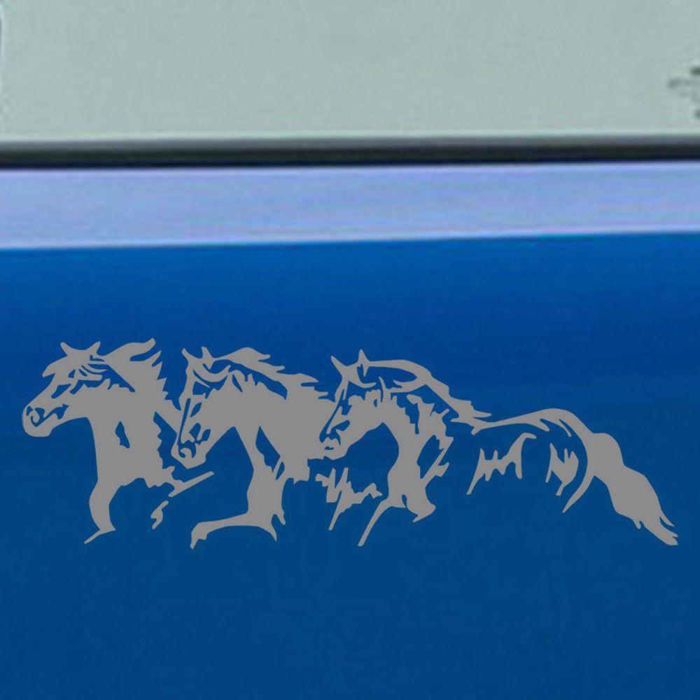 25cm*8.1cm Nová vinylová samolepka na auto Dekorace Samolepicí 3 Běžící koně