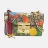 [Pre-Owned] Padlock Small Multicolor Coated Canvas Print Shoulder Bag - Good #YGP1KF