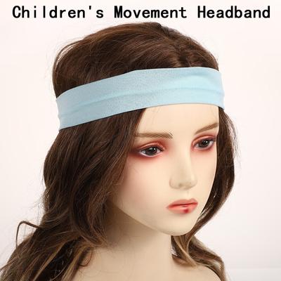 Children's Sports Headband 5X20CM Adjustable Elasticity Sweat Absorption And Skid Head Strap Sports Solid Color Headscarf