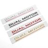 Car SpaceX Dual Motor Sticker Fender Side Decal For Tesla Model Y S 3 X Letters Space Logo Rear Emblem Badge Trunk Accessories