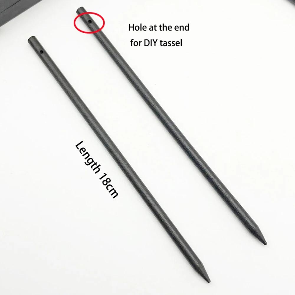 

10PCS Vintage Chinese Wooden Hairpins Straight Chignon Hairpin Updo Hair Insert Sticks Tapered Hair Chopsticks Ponytail Holder