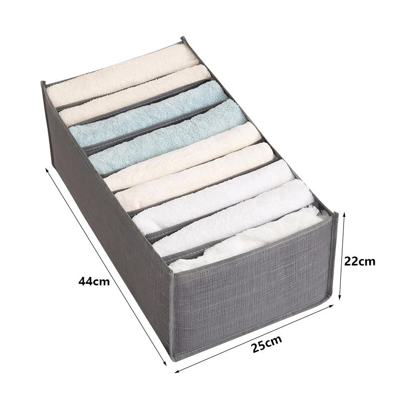Fabric Bedroom Closet Organizer Pants T-shirt Baby Drawers Organizer Boxes Save Clothes Separator Wardrobe Storage Organization