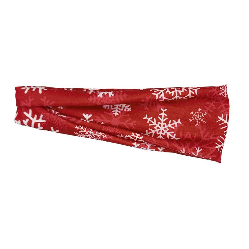 European & American Christmas Sweatband: Fitness, Yoga, Running Sports Headband
