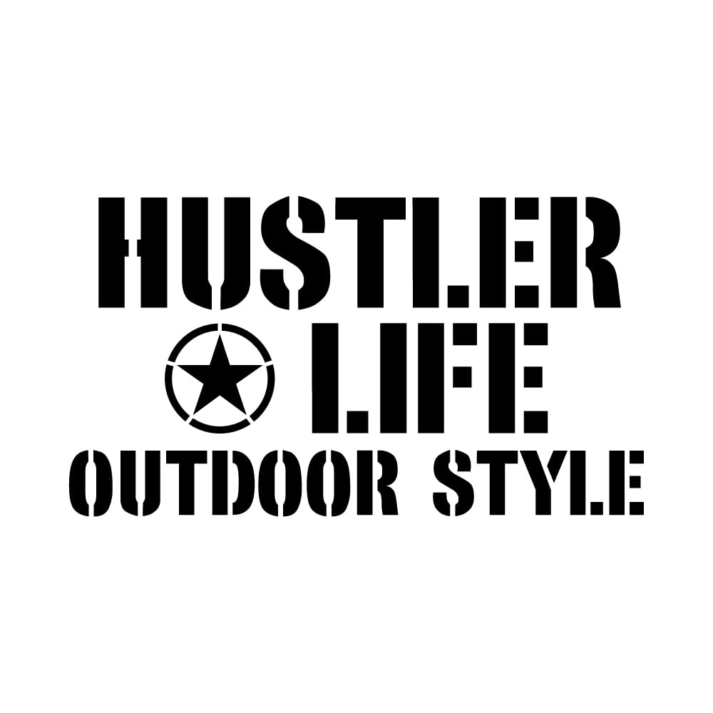 

[KAIMIRU STORE] Hustler HUSTLER Suzuki Stencil Mini Car Light Van Emblem Cut Letter Sticker (k-522 hustler White) белый