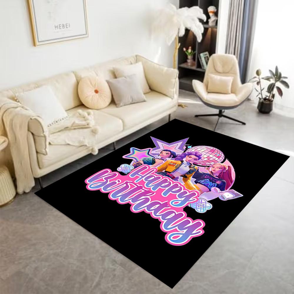 Futuristic Fashion Icons Area Rug Perfect for Hallway Outdoor Decorate room Entryway Antislip Carpet Decorate Offices