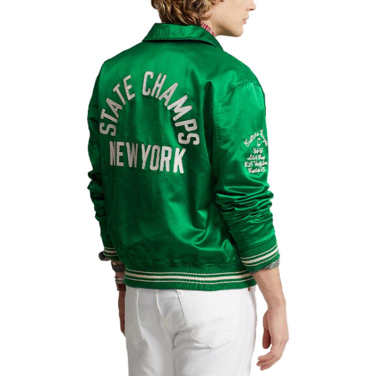 Polo Ralph Lauren SS23 Letter Embroidered Reversible Casual Jacket Men Jacket Green MNPOOTW16021080-999