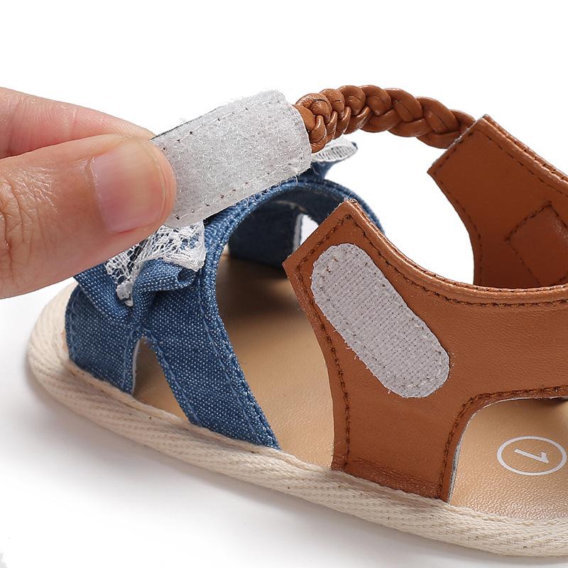 Silicone-Soled Woven Toddler Sandals