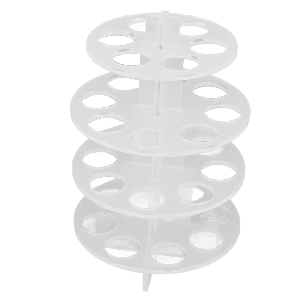 30 Löcher Kaffee Karussell Halter Kaffee Kapsel Organizer Aufbewahrungsständer Acryl Modernes Design für Zuhause Büro