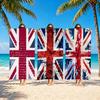 Vintage Uk Flag Towel Microfiber Beach Towel, Quick-Dry, Sand-Free, Ultra-Fine Fiber, Super Soft.