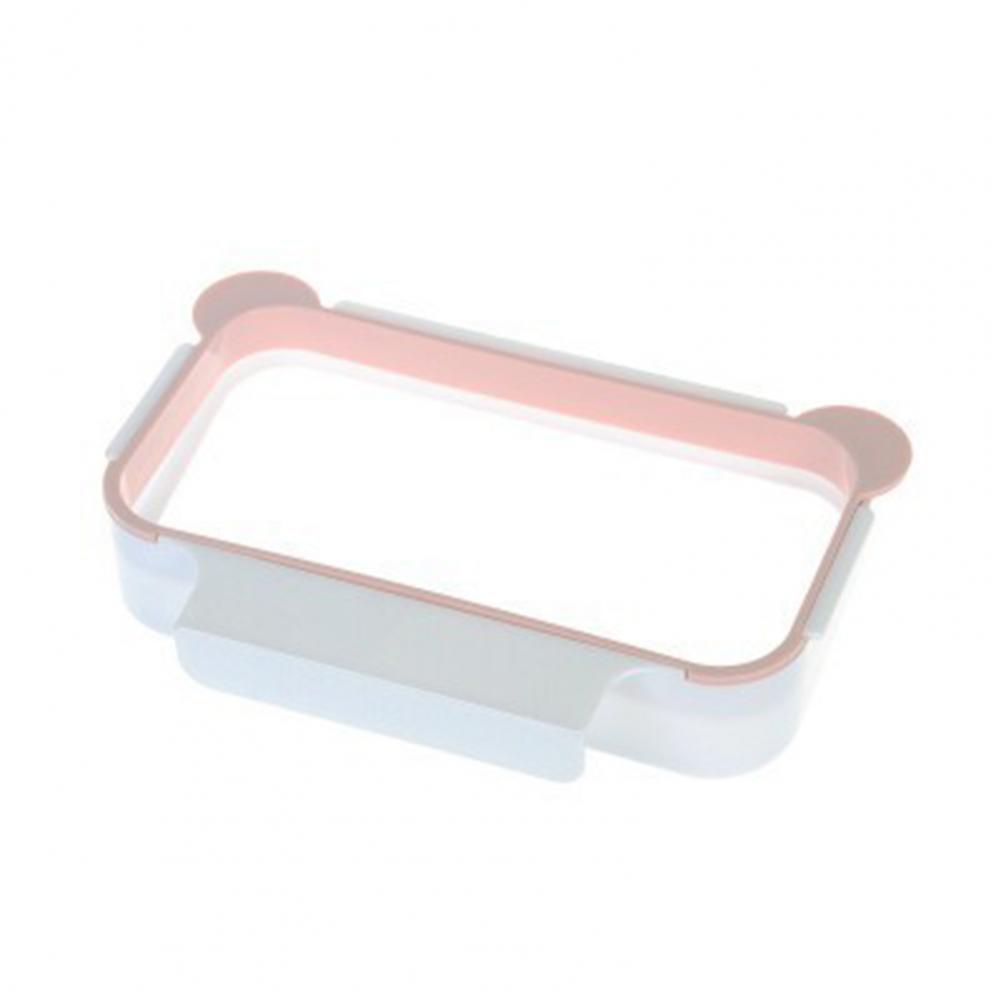 

Kitchen Cabinet Door Basket Hanging Trash Can Door Back Design Stable Shelf Waste Bin Garbage Bag Holder accesorios de baño розовый