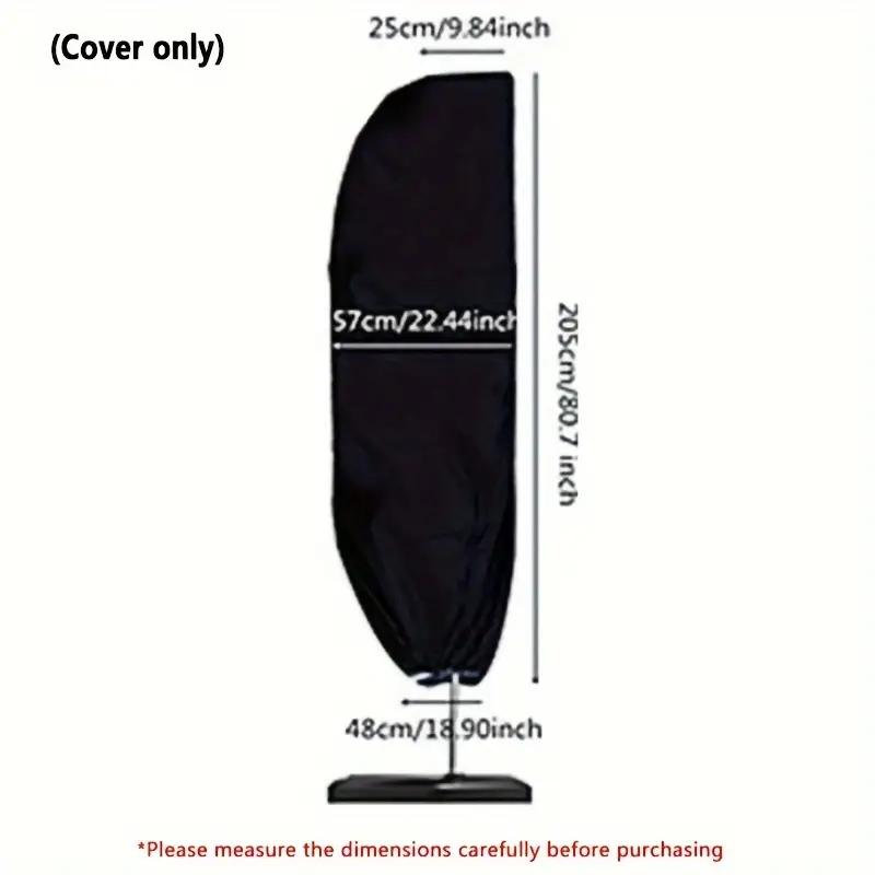 Outdoor Umbrella Cover, Oxford Cloth Waterproof UV Courtyard Umbrella Cover, Garden Terrace Cantilever Umbrella Rain Cover