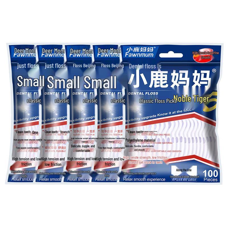 

Deer Mama Fine Smooth High Tension Dental Floss Picks, 500 Count