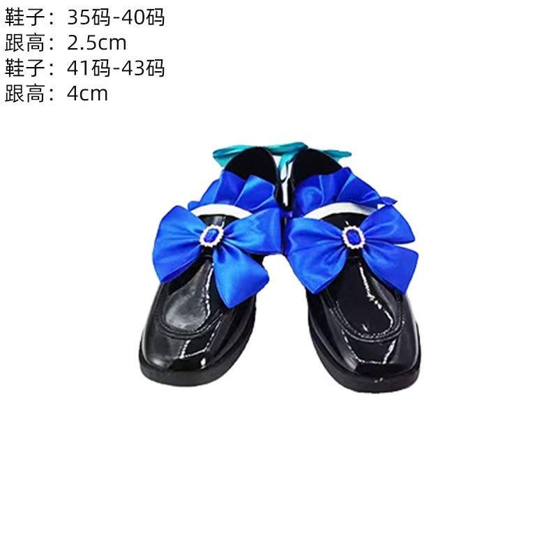 The original god cos clothing fu Carlos Fontaine black and white Funina water god cosplay clothing animation elegant wind