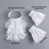 Ruffled Vintage Victorian Costume Detachable Fake Collar Accessory Set Cosplay Accessory