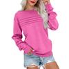 Women's Fashionable Long-sleeved Pullover And Solid-color Sweatshirt