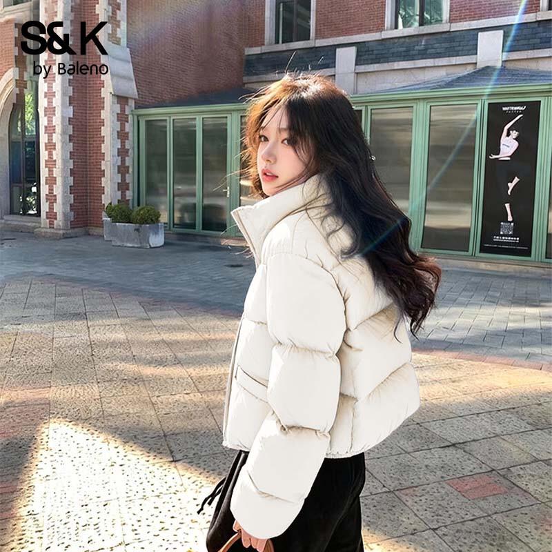 Baleno S&K Women's Short Stand-Collar Puffer Jacket