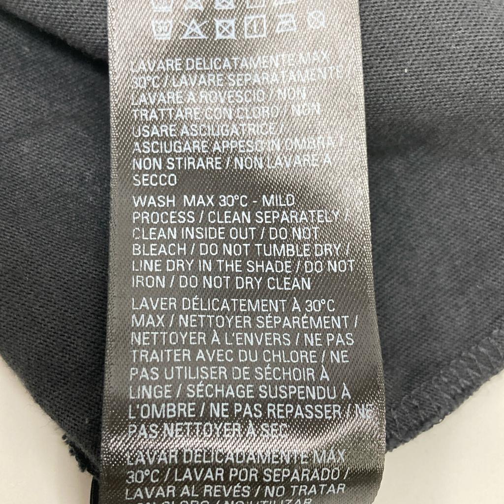 Balenciaga 787349 Planet Earth Crushed Oversized T-Shirt Tops L blackUsed