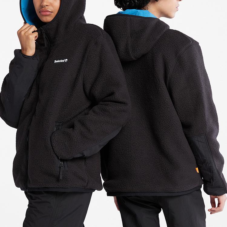 Timberland Reversible Hooded Solid Fleece Jacket Unisex Jacket Belize-Blue A5VB9-CY3