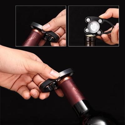 BOLTIFY Flaschenfolienschneider Flaschenverschluss-Papierschneider Schwarz/Silber Flaschenfolienentferner Handheld-Weinöffner