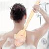 Wooden Soap Box Shower Brush Set Natural Bristle Detachable Long Handle for Back Exfoliating Massager Bathroom Accessories Set
