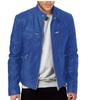 New color European and American men's clothing men's leather jacket men's youth stand-up collar punk motorcycle leather jacket