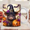 Halloween Ceramic Mug 350ml Milk Cup with Handle Juice Cup for Home School Table Centerpiece Aesthetic Room Decor