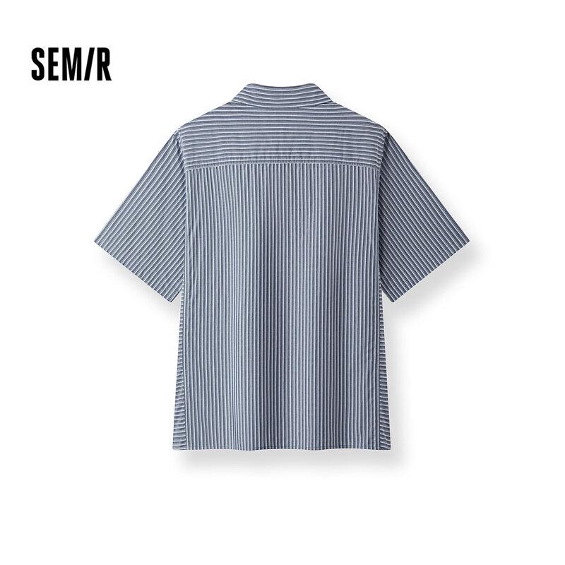 Semir Men's Striped Short-Sleeve Casual Shirt