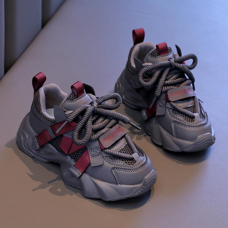 

Girls sports shoes 2025 spring and autumn new children s spring girls older children dirt-resistant dad shoes classmates 31 inner length about 19.4cm