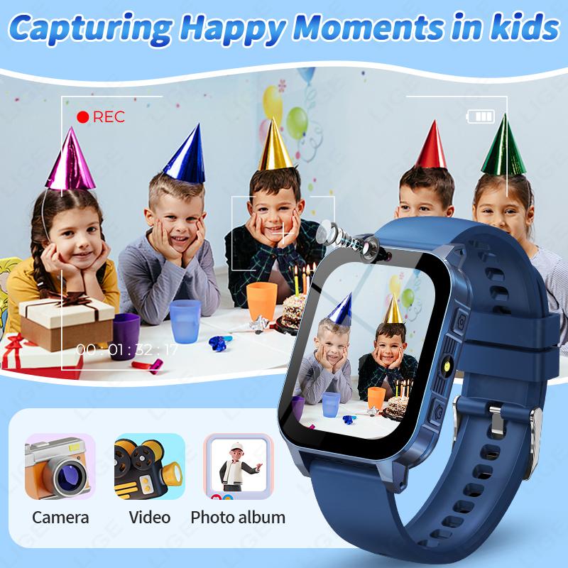 New Kids Puzzle Game Smartwatch Camera Take Video Study Card Audio Story Book Watch Boys Girls Flashlight Child Smart Watch