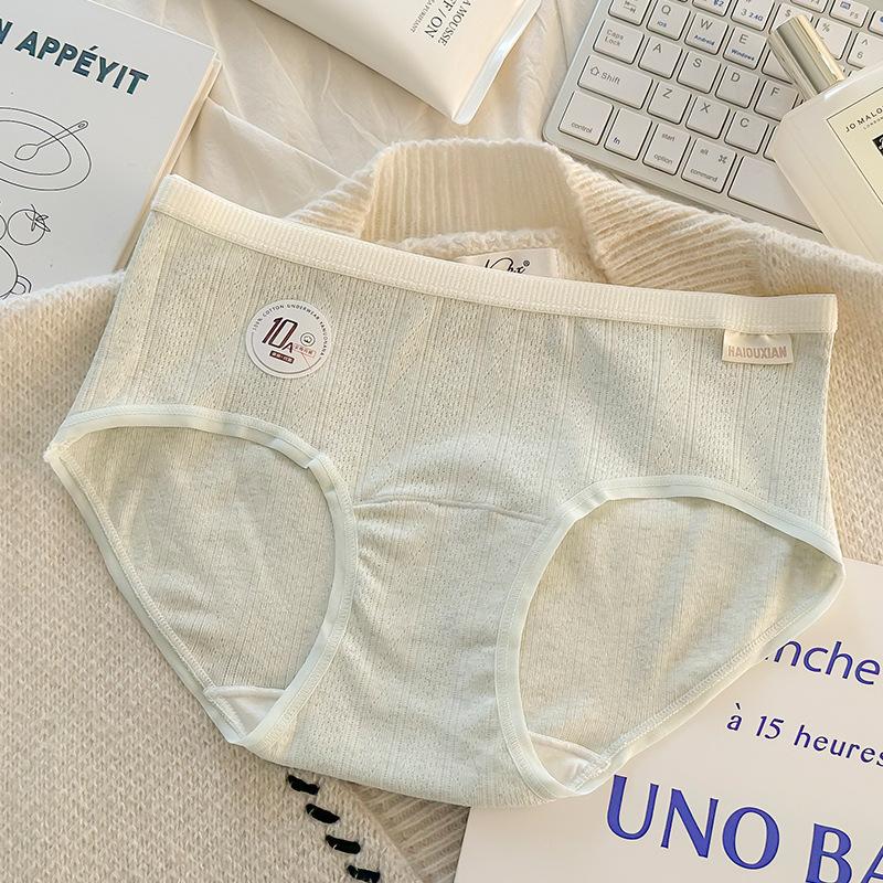 Большой размер Девочки Весна и Осень Милые Чистый Хлопок 10A Антибактериальные Удлиненная Хлопковая Ластовица Треугольные Трусики L