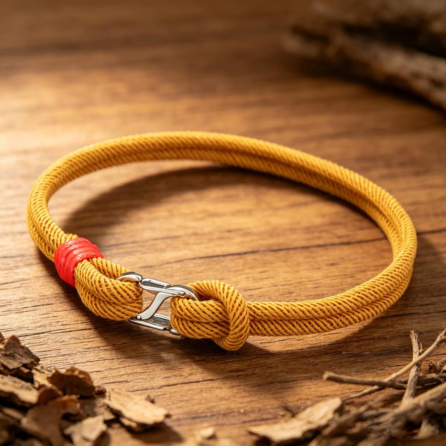 Unique Men Cord Bracelet Premium Selected 3mm Rope 7 Color Options Exquisite Stainless Steel Buckle Boyfriend Wrist Accessory