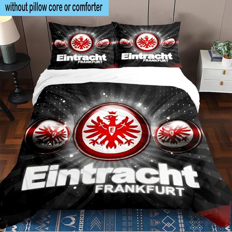 Eagle Crest Frankfurt Emblem 3PCS Bedding set,Ideal for1pc Duvet Cover And 2pcs Pillowcases Perfect for Christmas gift,Ideal for Bedroom, Dormitory