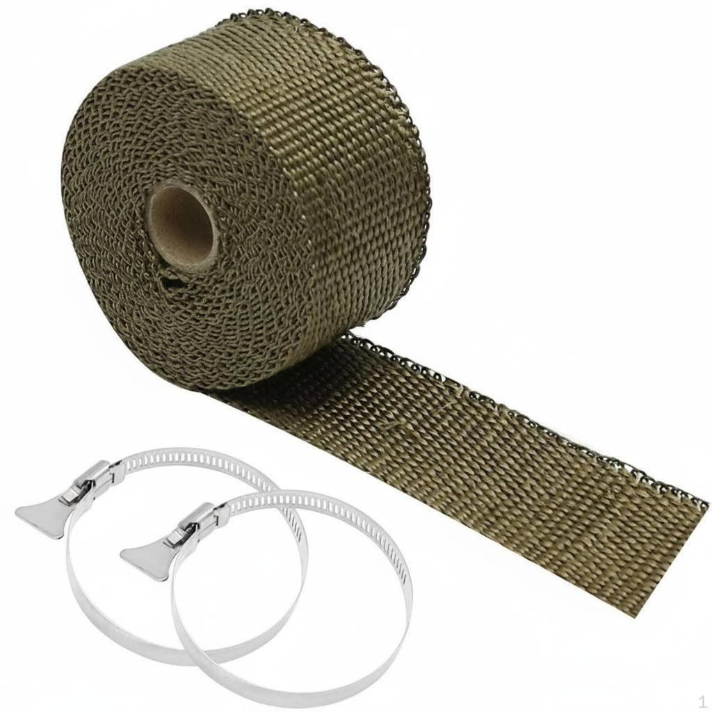 Tent Burner Chimney Protector Includes 2 Adjustable Clamps AntiScald Sleeve Fireproof