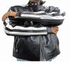 Men's Biker Jacket,Motorcycle Jacket, Bomber Style Jacket, Zipper Jacket, Black & White Leather Jacket, Moto Style Slim Fit Jacket, Gift For Men
