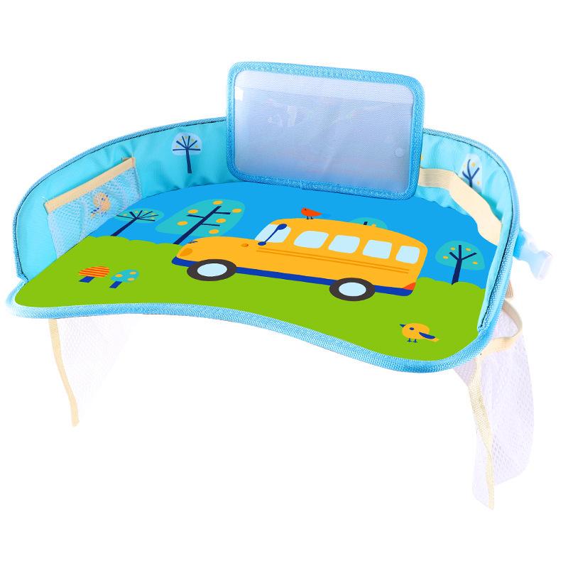 Waterproof Car Child Seat Tray - Kids' Toy Storage & Dining Table