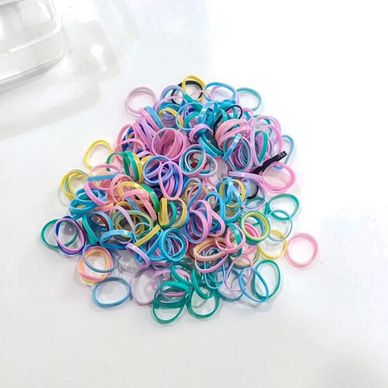 100Pcs Pet Rubber Bands Mixed Color High Elasticity Rubber Stretchable Pet Hair Bows for Cat