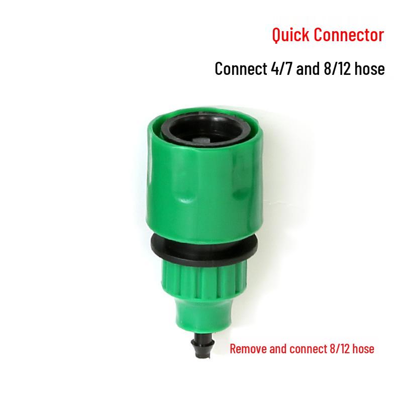 Multifunctional Quick Connector for 4/7mm or 8/12mm Hose Micro-Spray Systems