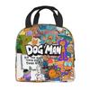 Dog Man Thermal Insulated Lunch Bag for Picnic Portable Food Bag Container Thermal Cooler Lunch Boxes