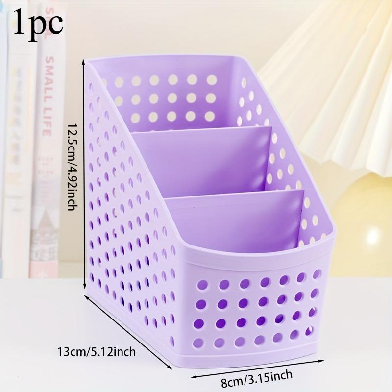 1pc School Stationery Makeup Organizer Desktop Storage Box Container for Cosmetics Jewelry Stationery Plastic Desktop Organizer