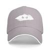 Peeking Ghost Face Baseball Cap Black And White Design Adjustable Hat For Men And Women Fashion Statement Accessory