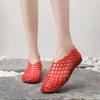 Fashion Women's Flat Bottom Sandals Breathable Hollow Out Slip-On Summer Outdoor Wear Head And Heel Covered Jelly Shoes Casual Versatile