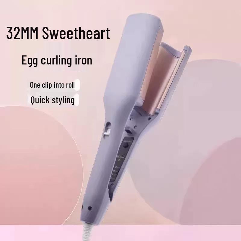 French Curling Iron: Splint Egg Roll, Negative Ion Hair Care, Safe Heat, 4-Speed Quick Styling